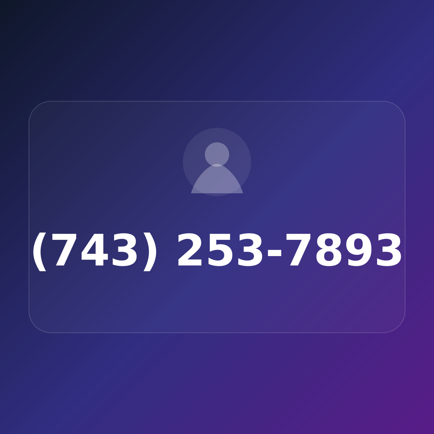 (743) 253-7893 product image