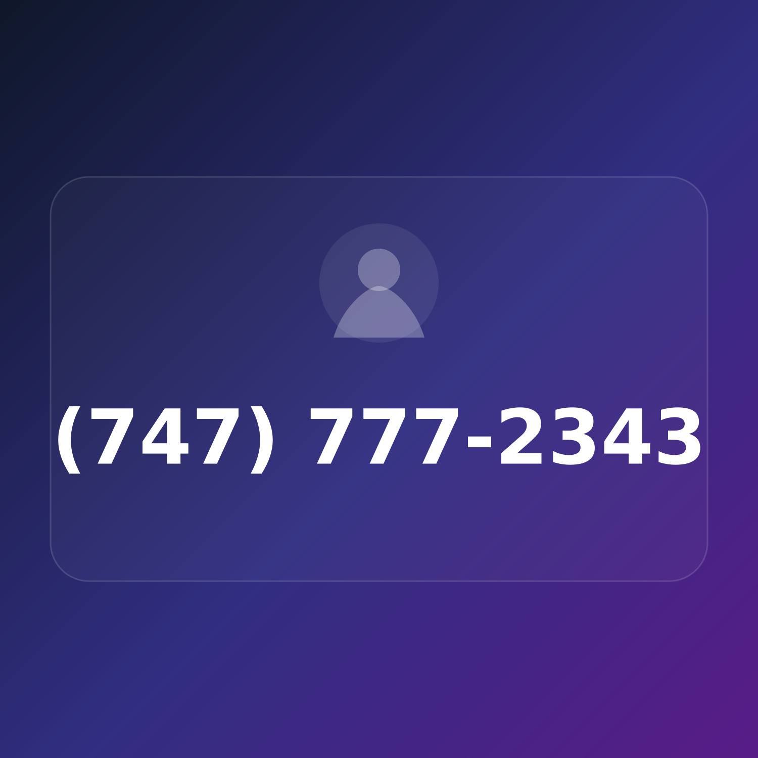 (747) 777-2343 product image