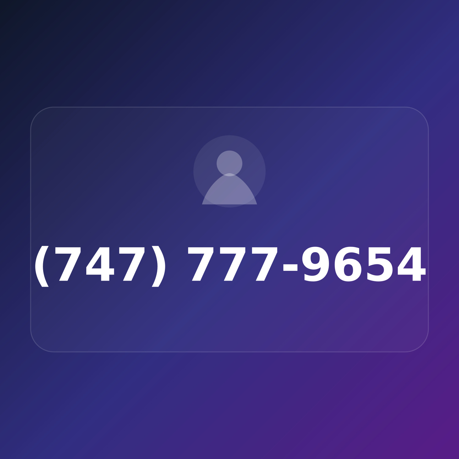 (747) 777-9654 product image