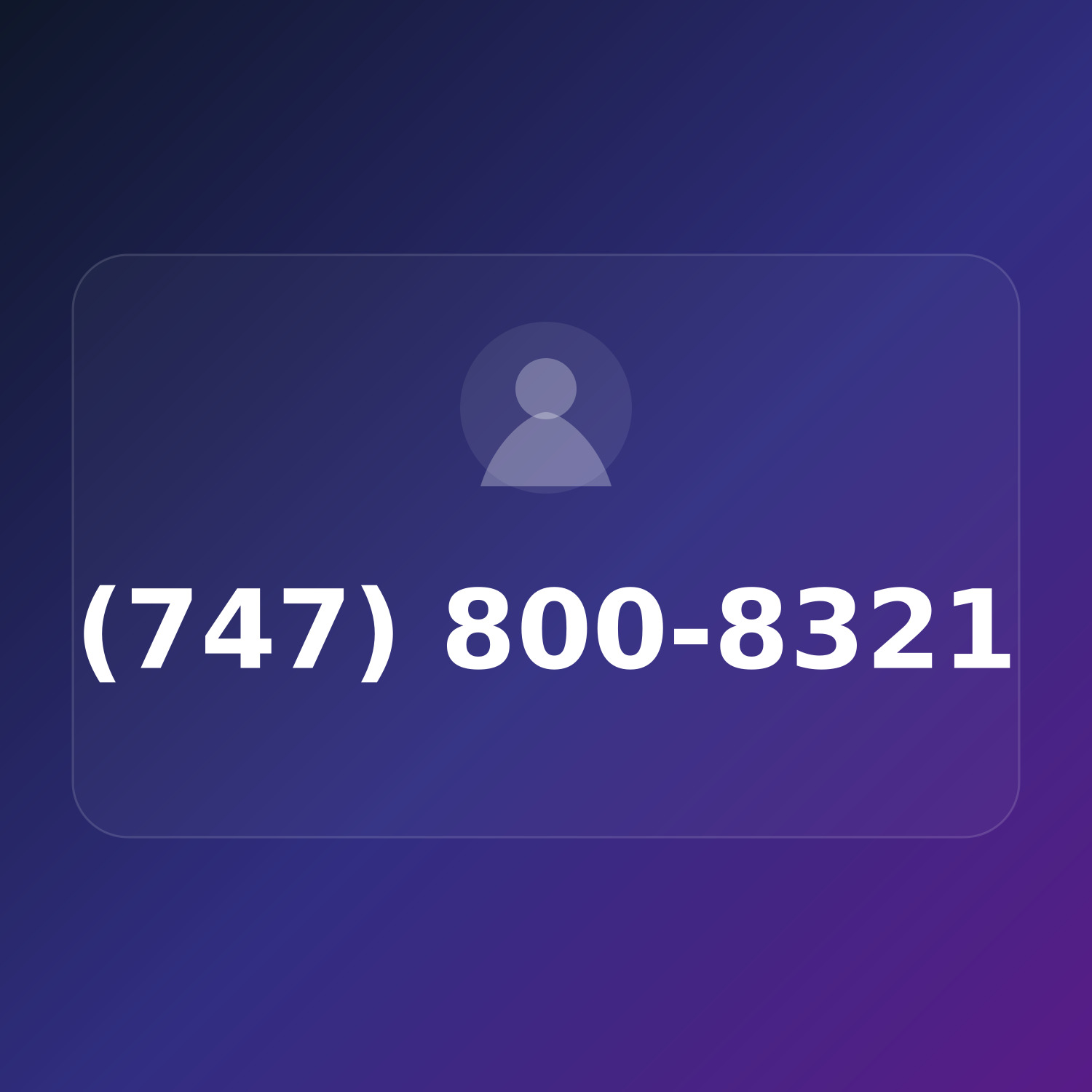 (747) 800-8321 product image