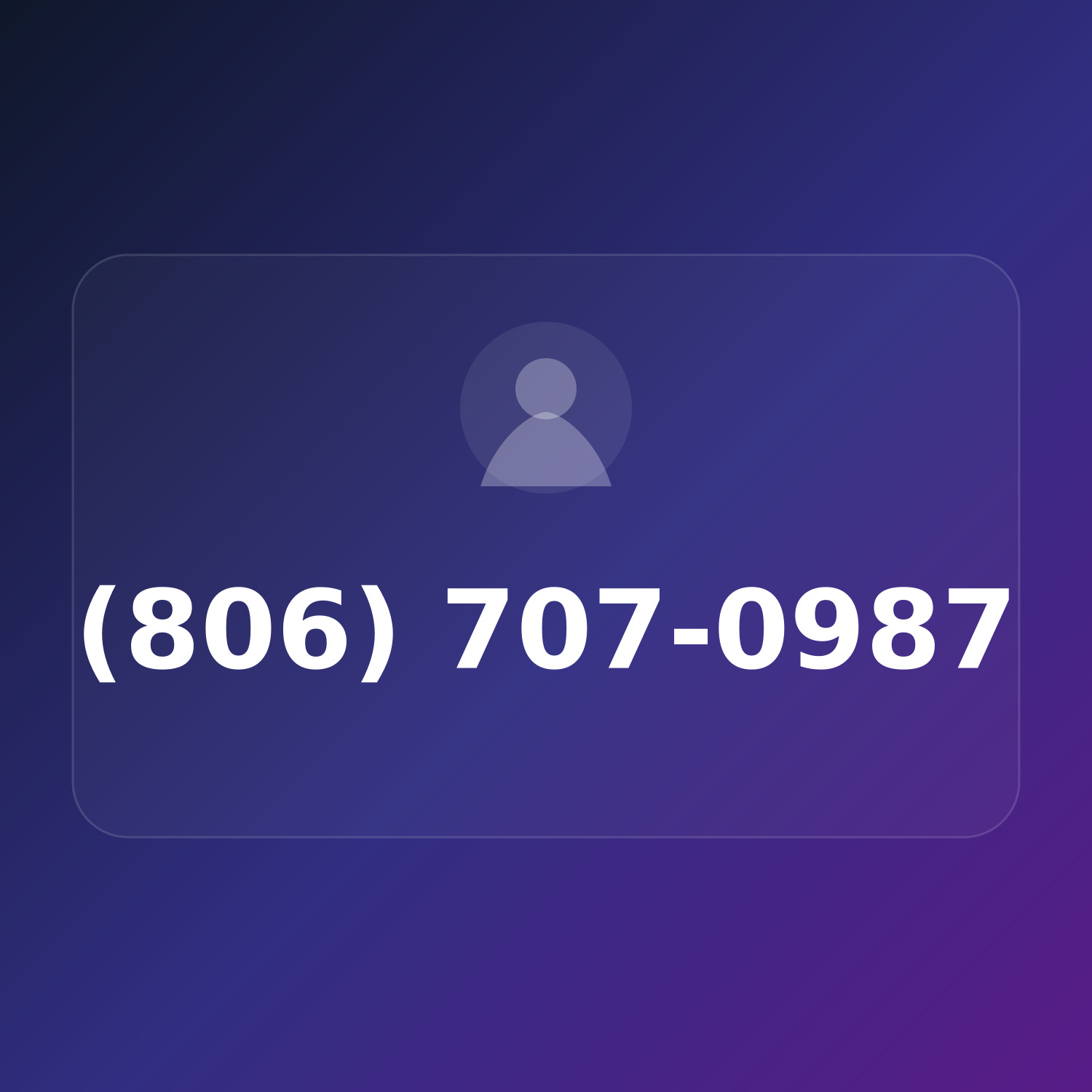 (806) 707-0987 product image